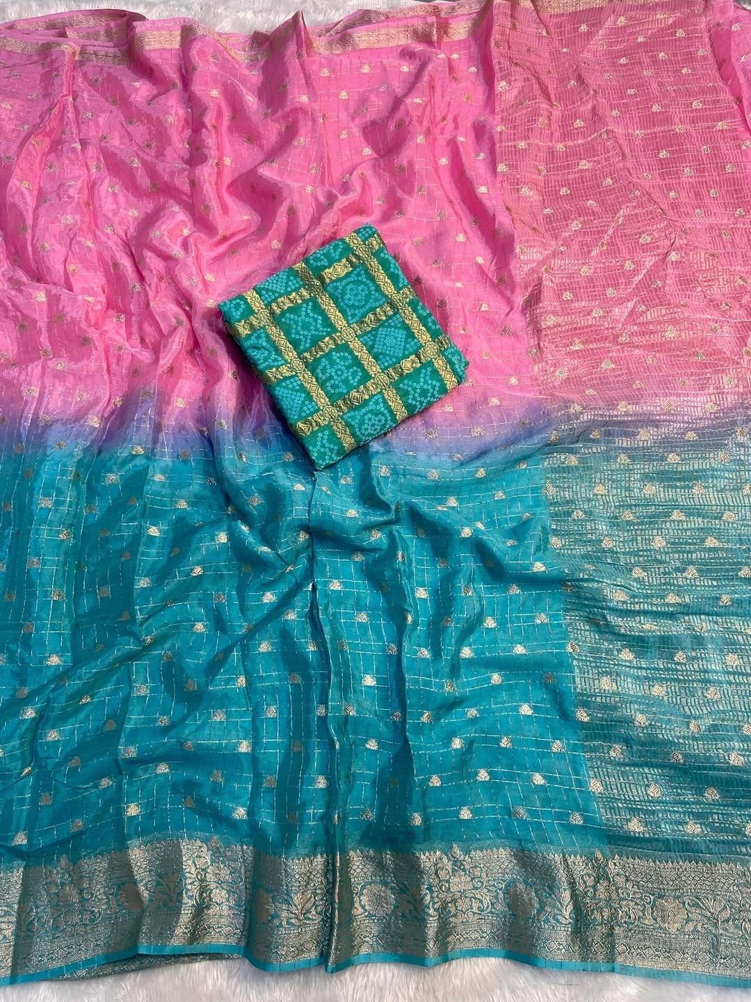 Crepe Silk Saree with blouse | GF0002