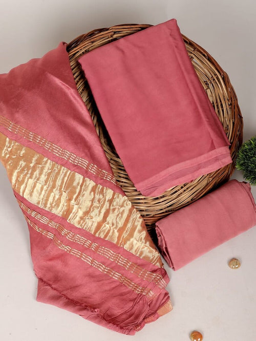 Chanderi silk suit set | CD0021