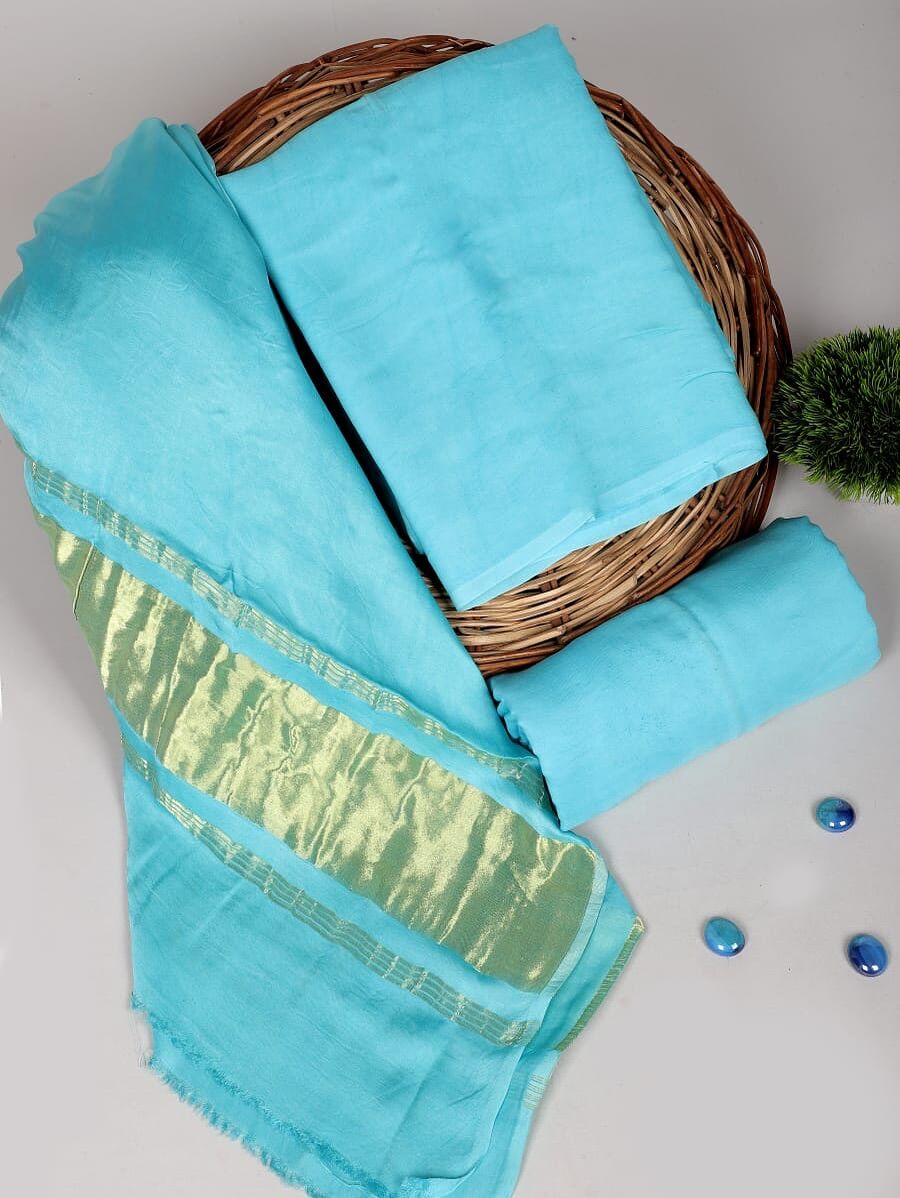 Chanderi silk suit set | CD0021