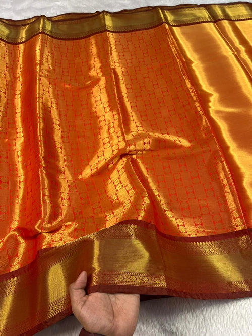 Beautiful Banarasi Semi Silk Saree with Running Blouse | GF0018