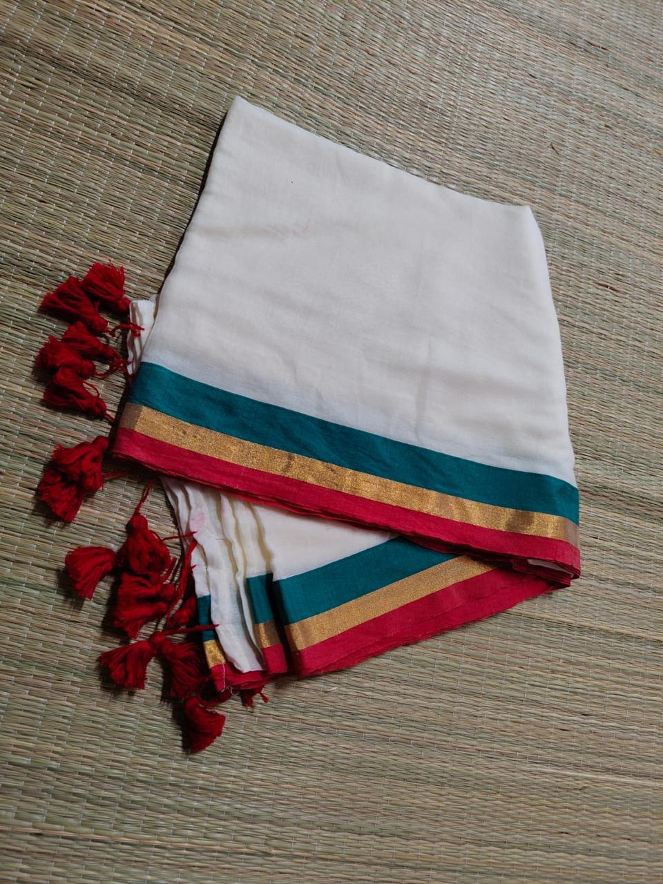ONAM Special Mul Cotton Saree | BL0009
