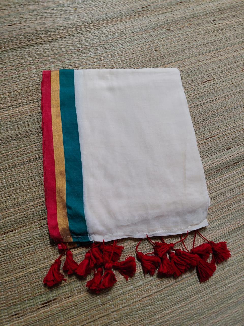 ONAM Special Mul Cotton Saree | BL0009