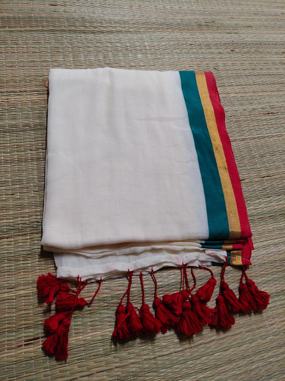 ONAM Special Mul Cotton Saree | BL0009