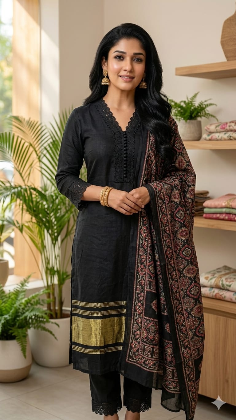 Nayanthara Inspired suit material | RS0019