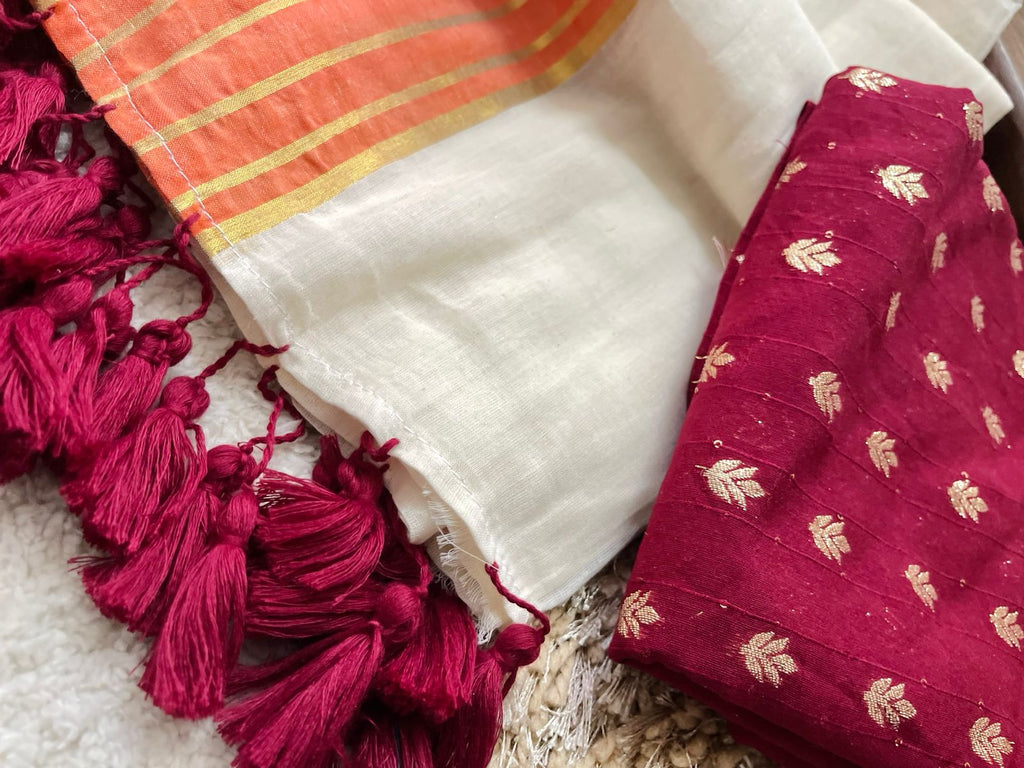 Premium mul cotton saree without blouse | CS0002