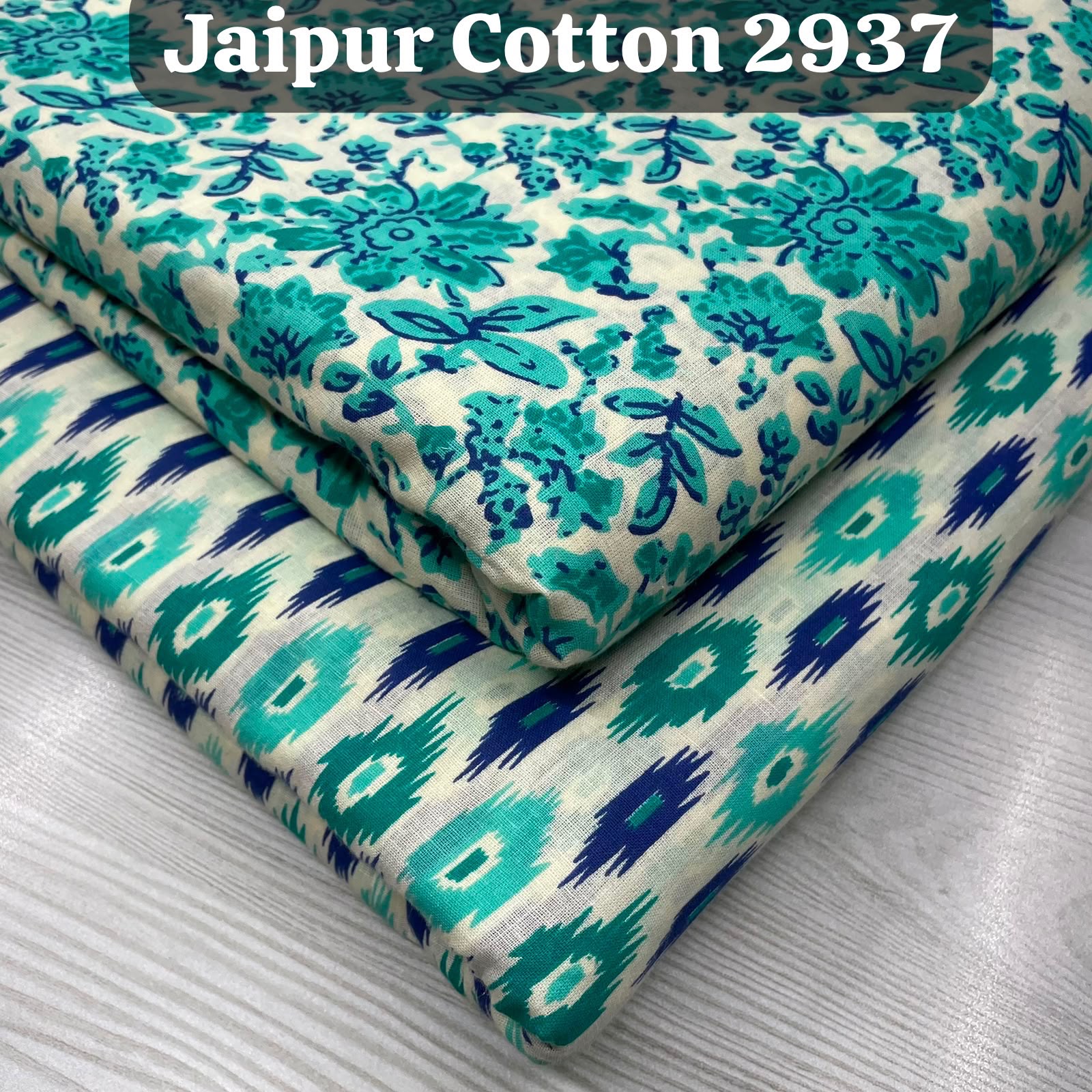 Pure cotton printed top & bottom material | 2.5 meters each | Jaipuri