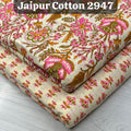 Pure cotton printed top & bottom material | 2.5 meters each | Jaipuri