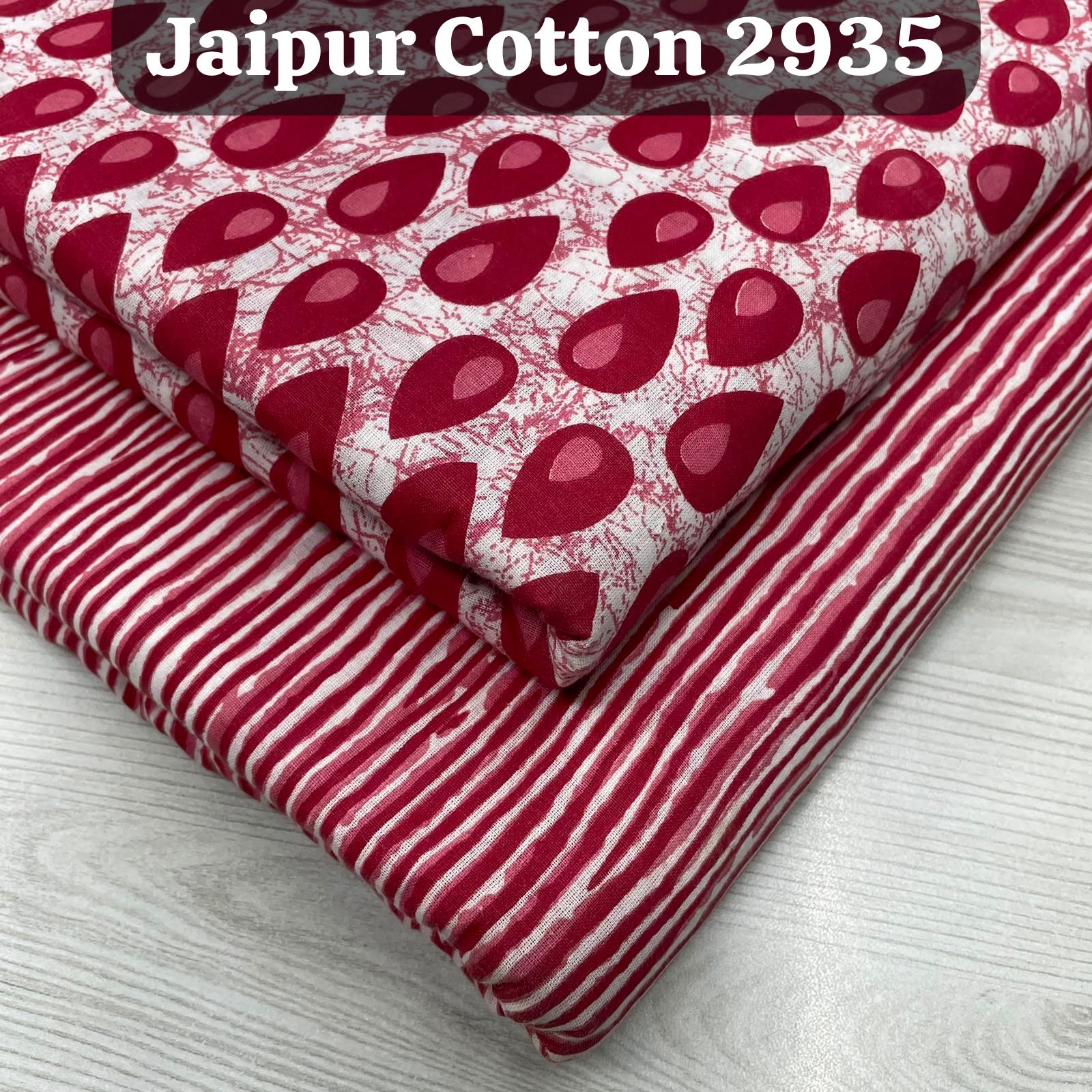 Pure cotton printed top & bottom material | 2.5 meters each | Jaipuri