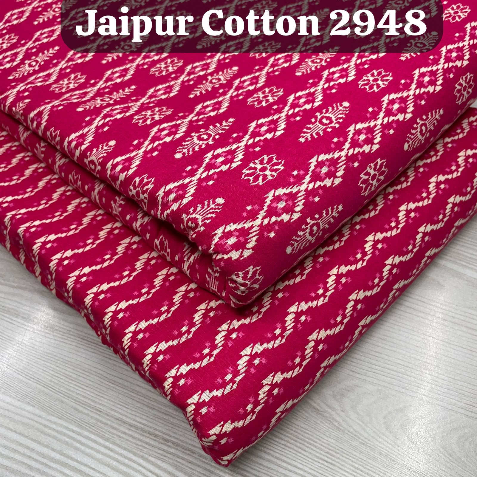 Pure cotton printed top & bottom material | 2.5 meters each | Jaipuri