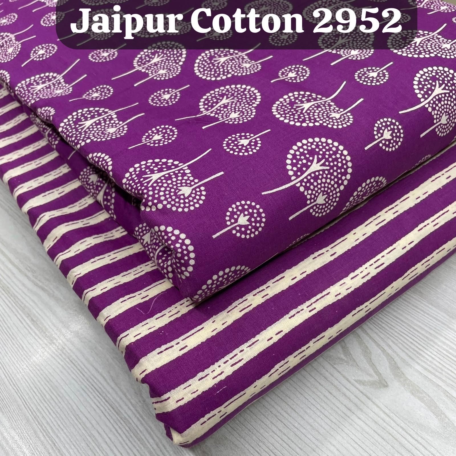 Pure cotton printed top & bottom material | 2.5 meters each | Jaipuri