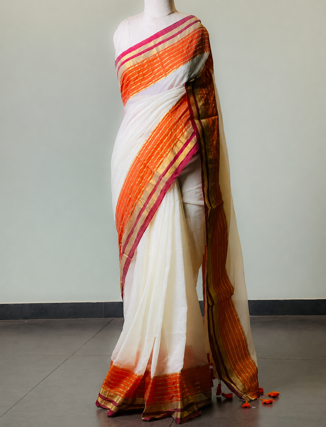 Premium mul cotton saree without blouse | CS0002