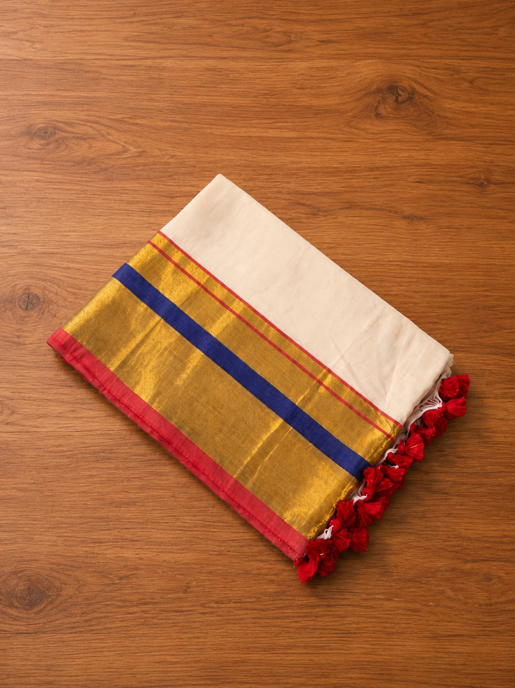 Premium 120 count mul cotton saree with running blouse | US0025