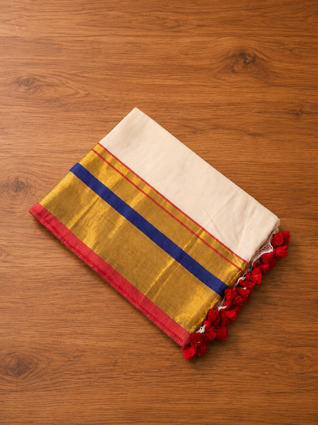 Premium 120 count mul cotton saree with running blouse | US0025