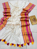 Aparna thomas Inspired Premium 120 mul cotton saree with running blouse | US0009