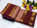 Premium kanchi cotton saree with running blouse