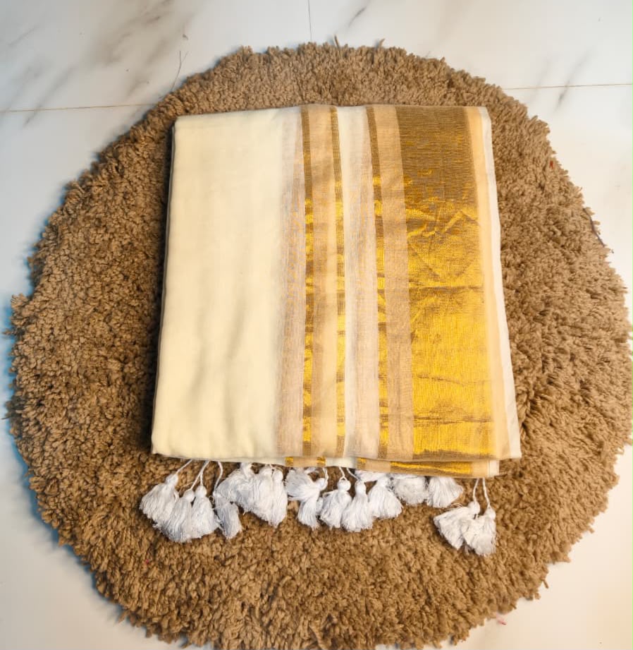 Premium 120 count mul cotton saree | US0008