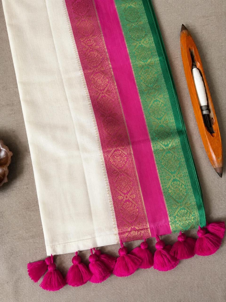Premium mul cotton saree with blouse | HL0015